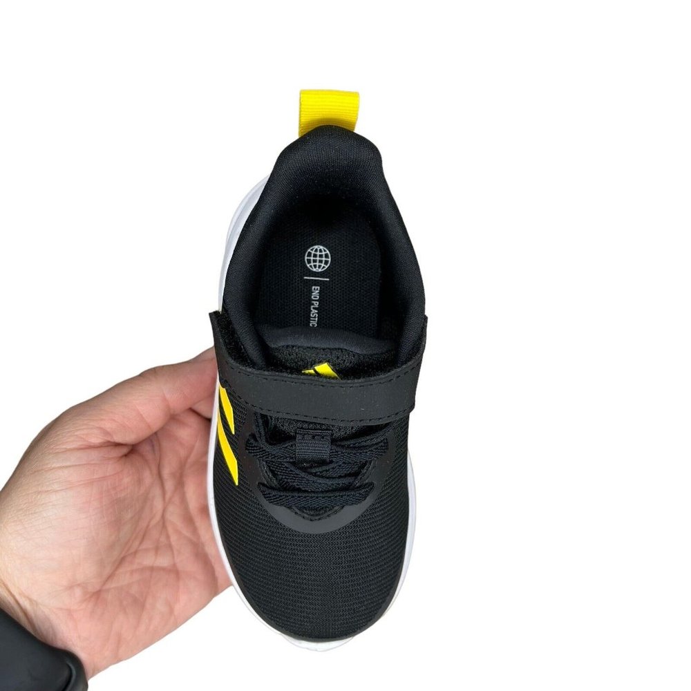Adidas FortaRun Baby Boys Sneakers Size 6K Wide Width Black Lightweight & Comfy - Picture 16 of 16